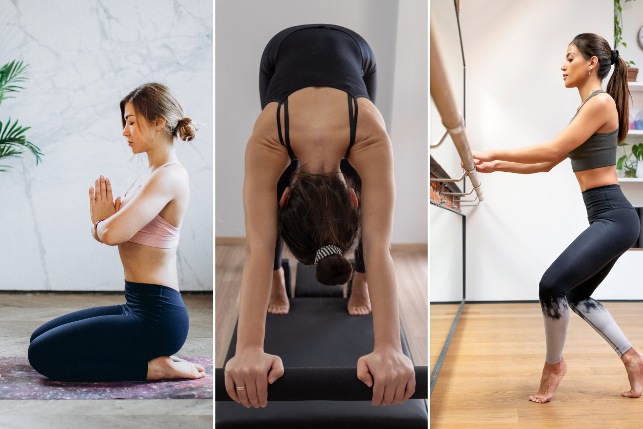 yoga vs pilates vs barre