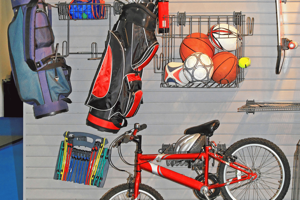 sports equipment storage